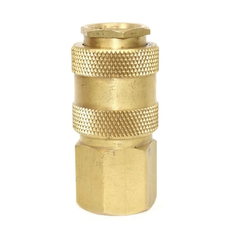 Interstate Pneumatics 1/4 Inch Universal Brass Coupler x 1/4 Inch Female NPT CG440BP